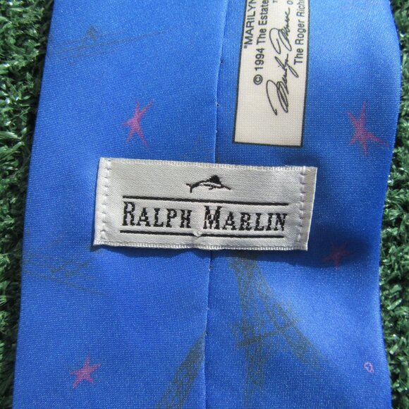 Vintage Ralph Marlin Marilyn Monroe Technicolor Pin-Up Men's Neck Tie - Picture 4 of 6